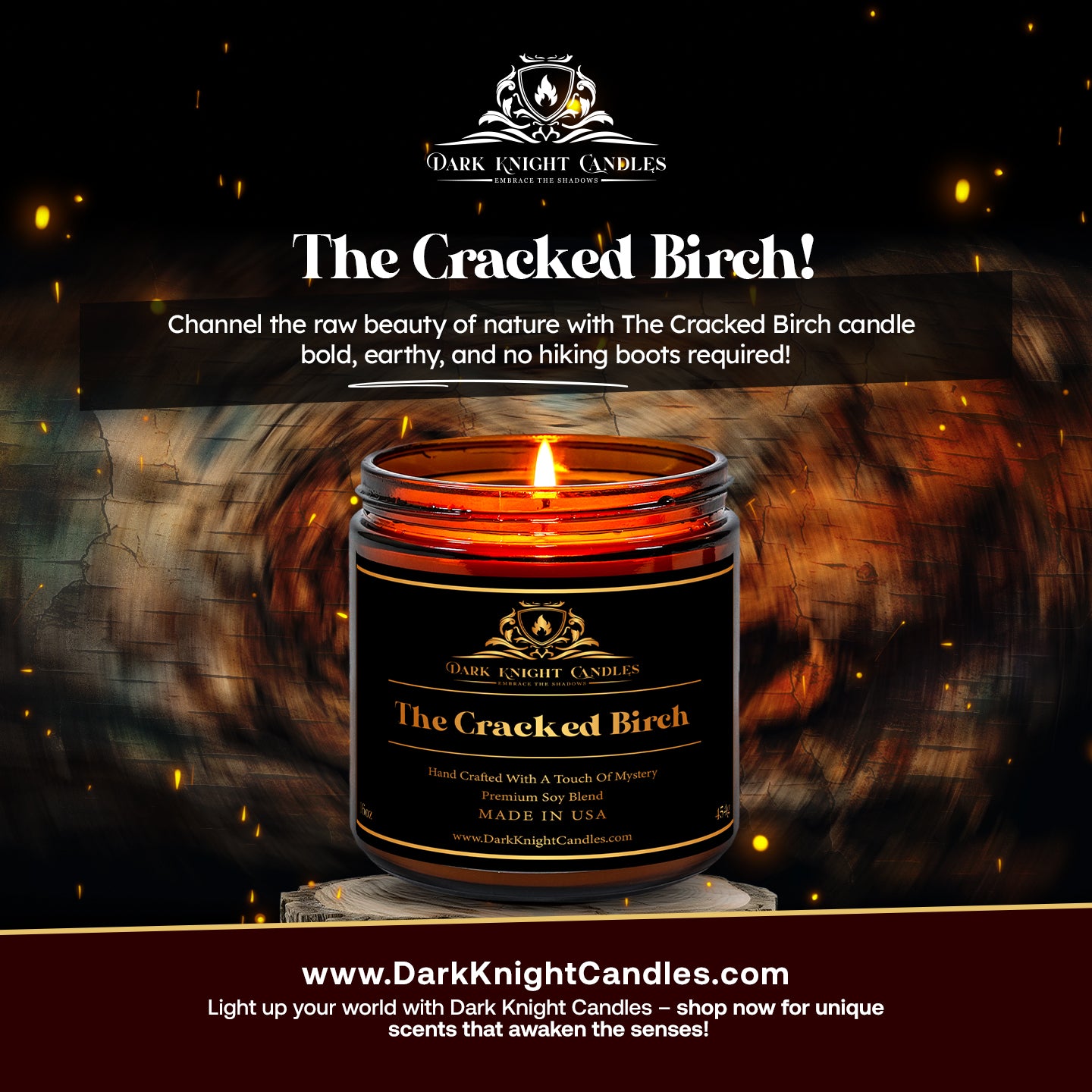 The Cracked Birch Candle