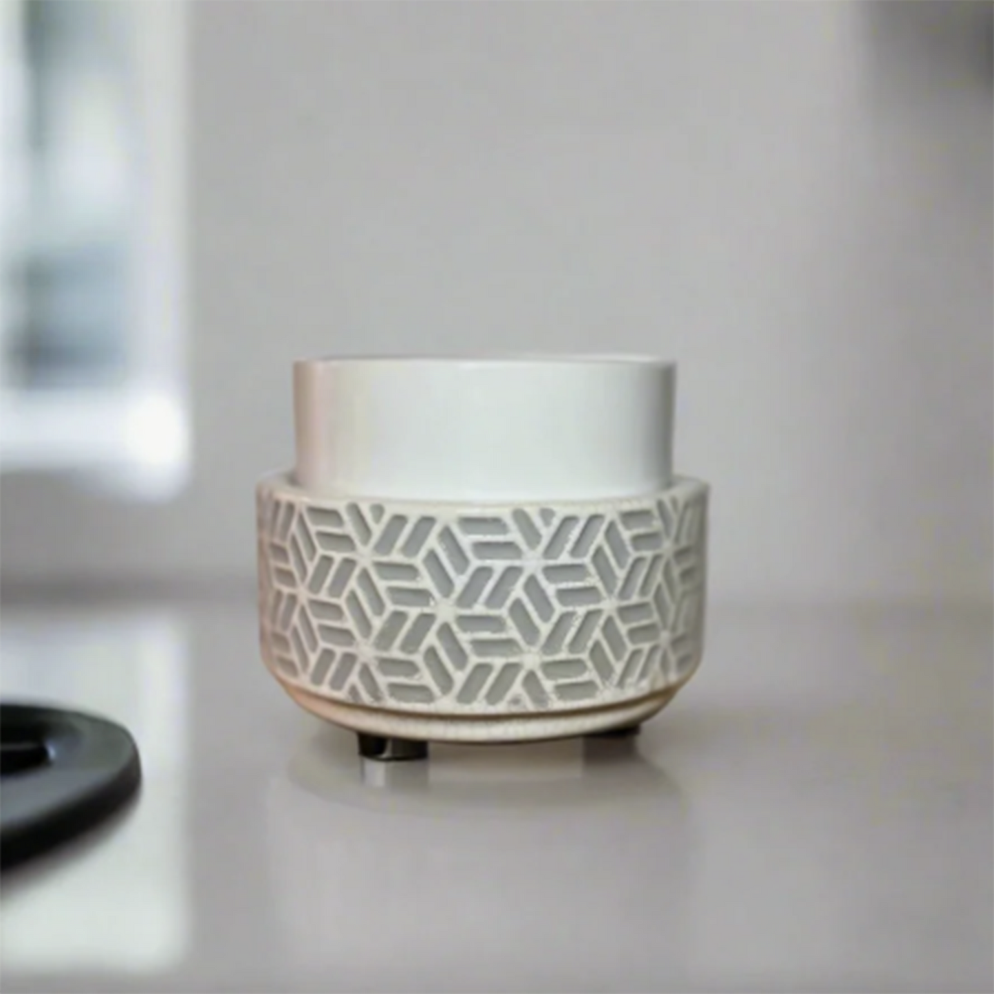 Stone Hexagon Candle Warmer & Dish