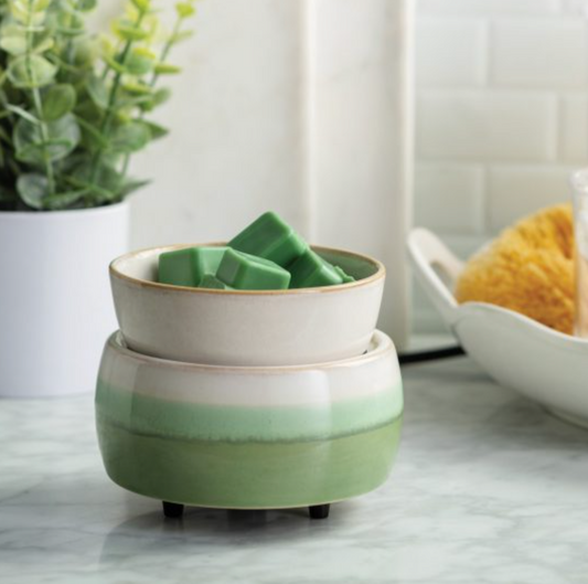 Matcha Latte Candle Warmer and Dish