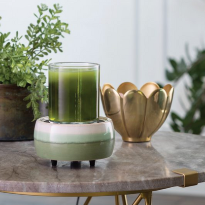 Matcha Latte Candle Warmer and Dish