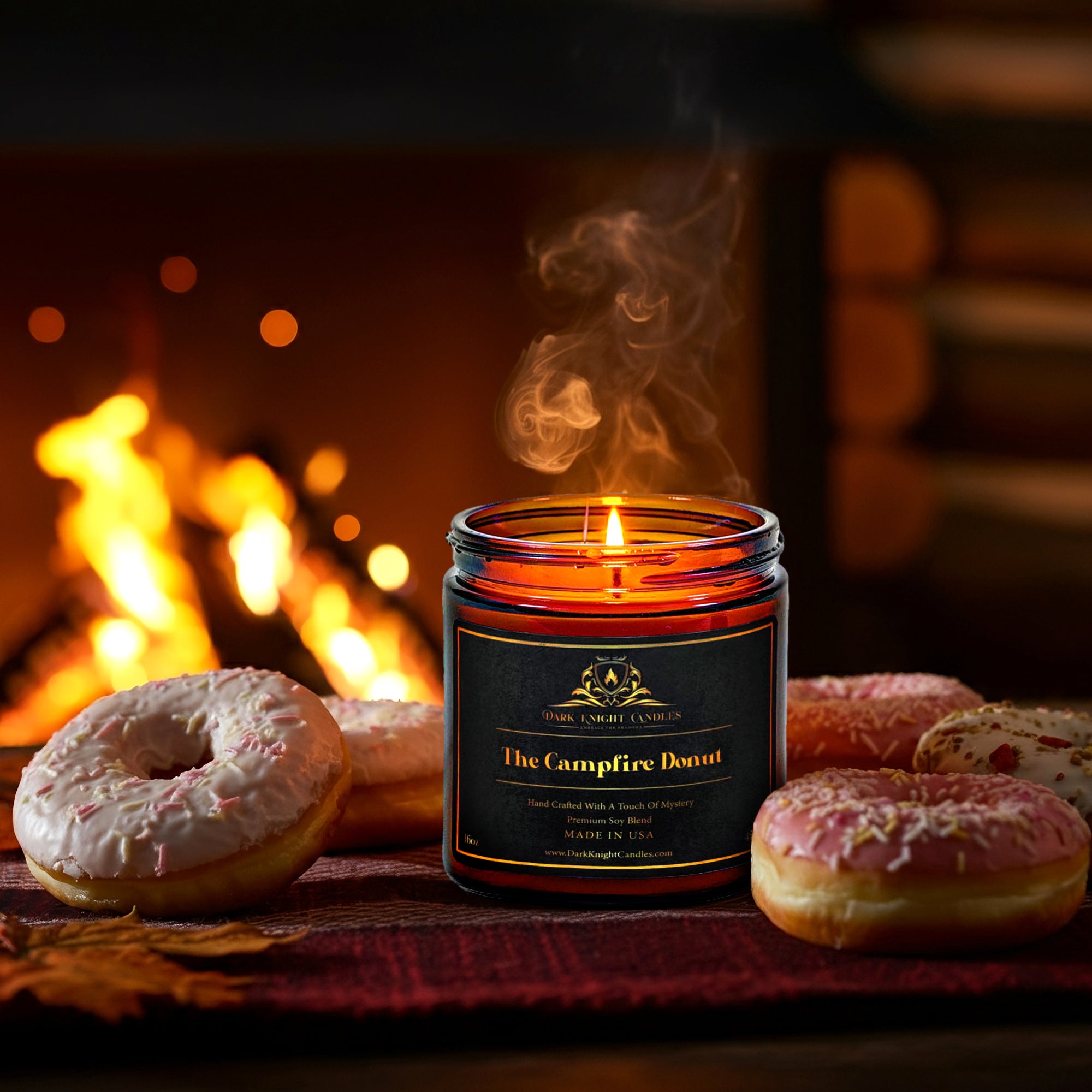 The Campfire Donut Candle