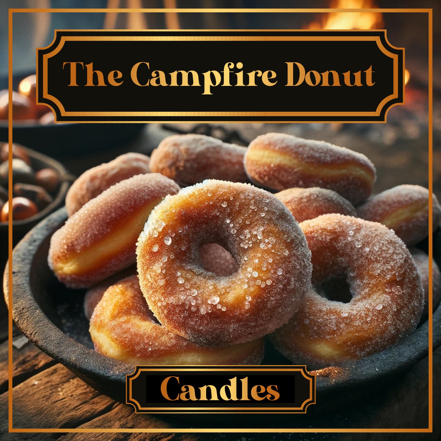 The Campfire Donut Candle