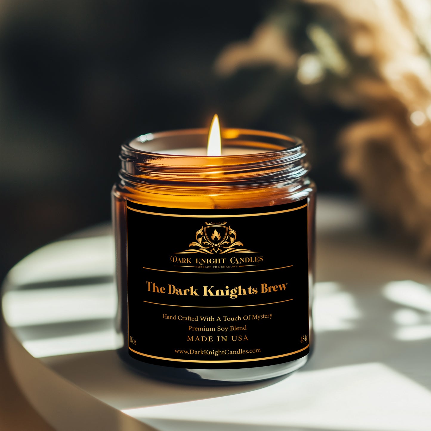 The Dark Knights Brew Candle