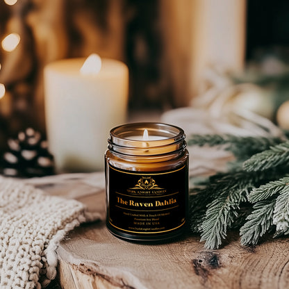 The Raven Dahlia Candle