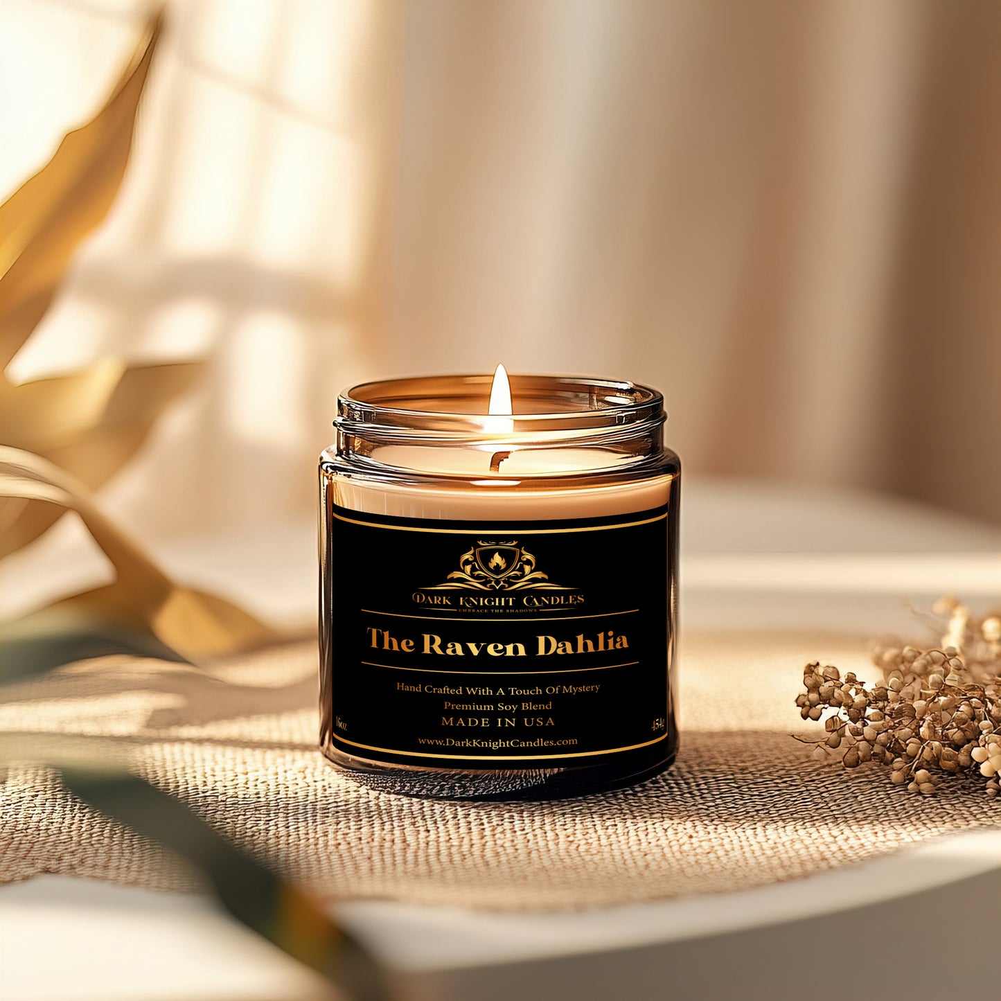 The Raven Dahlia Candle