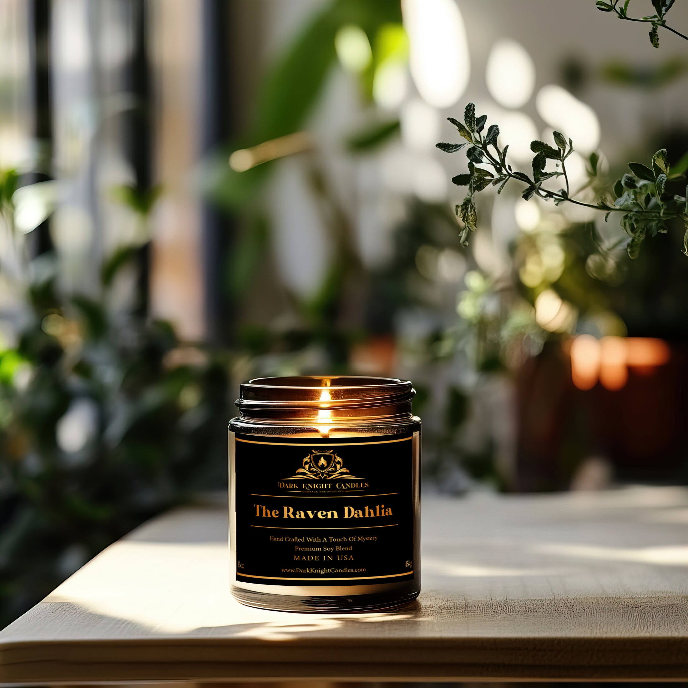 The Raven Dahlia Candle