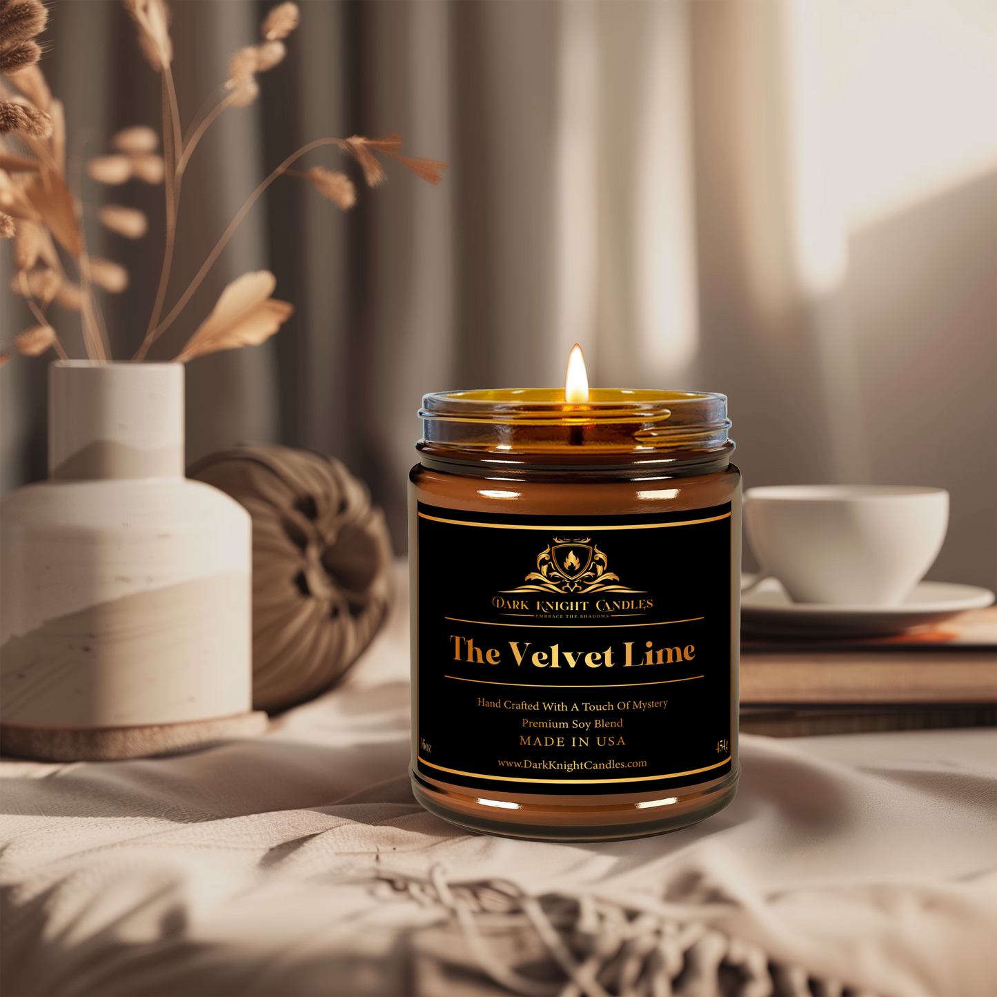 The Velvet Lime Candle