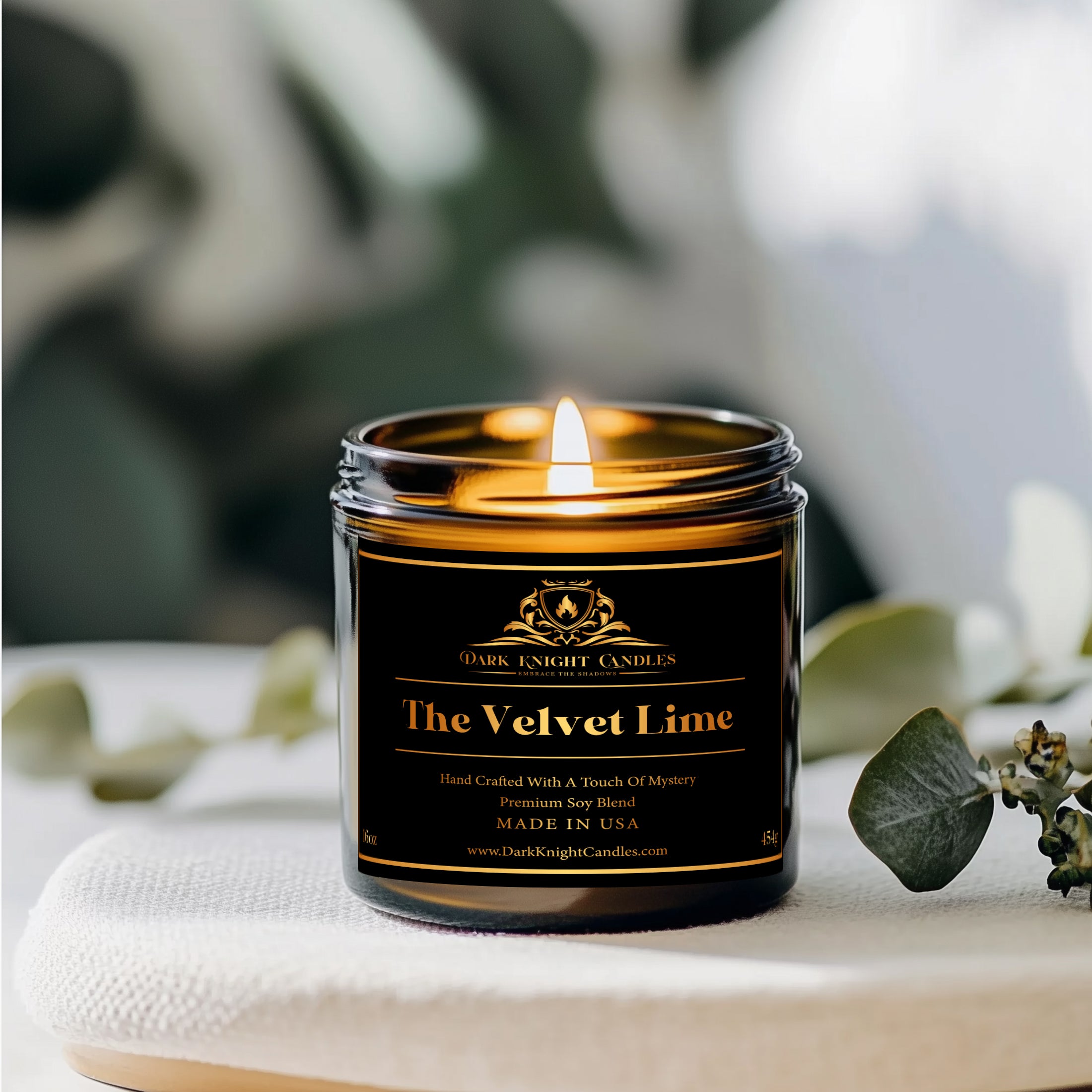 The Velvet Lime Candle